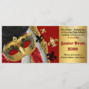 Buscar bola de mascarada invitaciones Rojo