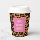 Buscar leopardo papel vasos Safari