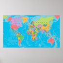 Buscar mapa político del mundo posters Viajes