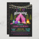 Buscar el glamping invitaciones Para niños