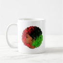 Buscar mujer con afro tazas Verde