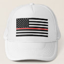 Buscar bombero gorras Línea roja