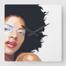 Buscar mujer africana relojes de pared Afro