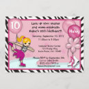 Buscar estampado de zebra y rosa invitaciones Chica