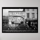 Buscar seguridad posters Blanco y negro