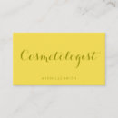 Buscar letra tarjetas de visita Cosmetólogo