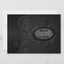 Buscar gothic wedding invitaciones Negro