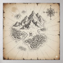 Buscar mapa del tesoro posters Pirata