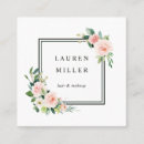 Buscar marco floral blanco tarjetas de visita Profesional