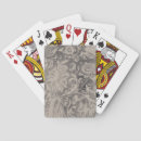 Buscar envejecido barajas de cartas Floral