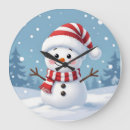 Buscar feliz navidad relojes de pared Rojo y blanco