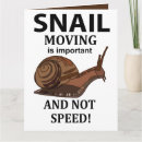 Buscar caracol divertido tarjetas Moderno