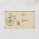 Buscar bicicleta antigua tarjetas de visita Vintage