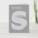 Buscar letra s tarjetas Monograma