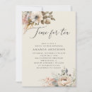 Buscar hora para el té invitaciones Ducha de novia