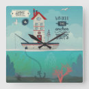 Buscar cottage relojes de pared Ocean