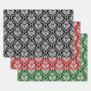 Buscar rojo blanco negro papel de regalo Vintage