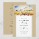 Buscar de trigo invitaciones Acuarela