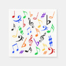 Buscar notas musicales coloridas servilletas Fiesta