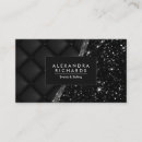 Buscar textura cuero de tarjetas de visita Negro