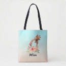 Buscar jirafa del bebé bolsos Acuarela