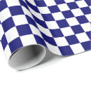 Buscar azul y blanco papel de regalo Damero