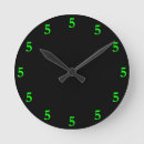 Buscar 5 en punto relojes de pared Humor