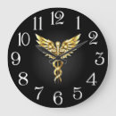 Buscar símbolos médicos relojes de pared Caduceus