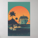 Buscar barcos de cruceros posters Vintage