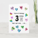 Buscar tercer tarjetas de aniversario Parejas