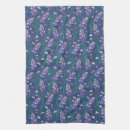 Buscar violeta oscura paños de cocina Flores