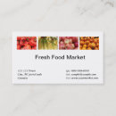 Buscar fruta y verdura tarjetas de visita Pimienta