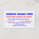 Buscar obama tarjetas de visita Elección