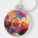 Buscar flores abstractas llaveros General y unisex