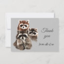 Buscar familia del mapache tarjetas Animal