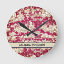 Buscar rosas vintage relojes de pared Rústico