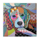 Buscar perro del beagle azulejos Azul multicolor