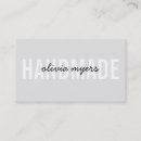 Buscar handmade tarjetas de visita Hecho a mano