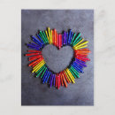 Buscar creyones postales Arco iris