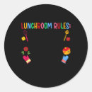 Buscar señora del almuerzo pegatinas Trabajador