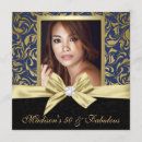 Buscar damasco azul invitaciones Invitados