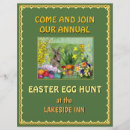 Buscar huevos de pascua flyers Conejito