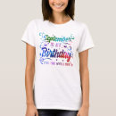 Buscar cumpleaños de septiembre camisetas Fiesta