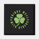 Buscar st patricks day redondos imanes Cerveza verde