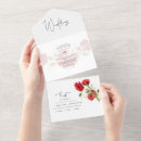 Buscar flores rojas invitaciones Prometida