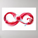 Buscar infinito posters Rojo