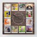 Buscar monograma madera de relojes de pared Tipografía