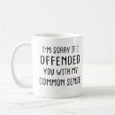 Buscar sentido común tazas Ofendido