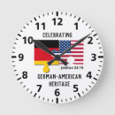 Buscar bandera alemana relojes de pared General y unisex