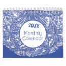 Buscar mandalas calendarios Azul
